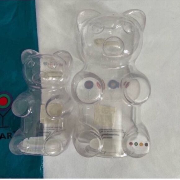 Set of 2 BEAR SHAPED ACRYLIC CANDY BOXES - Picture 10 of 13